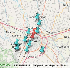 Mappa 35133 Padova PD, Italia (7.19308)