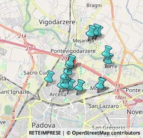 Mappa 35133 Padova PD, Italia (1.43889)