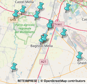 Mappa Via Clemente Zamara, 25021 Bagnolo Mella BS, Italia (4.39583)