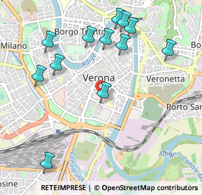 Mappa Vicolo Stimate, 37122 Verona VR, Italia (1.13583)