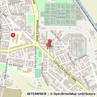 Mappa Via Gaggini, 1, 28100 Novara, Novara (Piemonte)