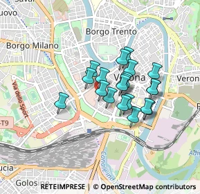 Mappa Piazza Santo Spirito, 37122 Verona VR, Italia (0.601)
