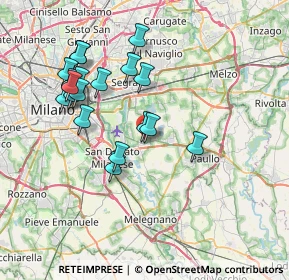 Mappa Via Gabriele D'Annunzio, 20068 Peschiera Borromeo MI, Italia (7.18579)