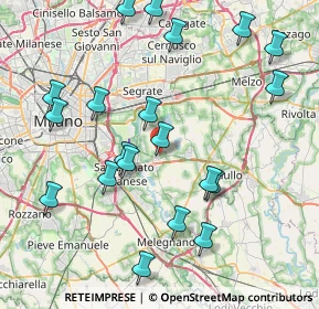 Mappa Via Gabriele D'Annunzio, 20068 Peschiera Borromeo MI, Italia (9.006)