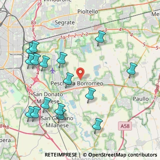Mappa Via Gabriele D'Annunzio, 20068 Peschiera Borromeo MI, Italia (4.91688)