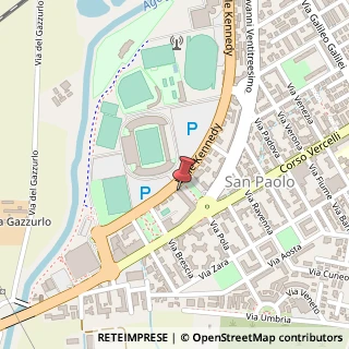 Mappa Piazza Martin Luther King, 27, 28100 Novara, Novara (Piemonte)