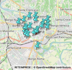 Mappa Via Della Valverde 9 II, 37122 Verona VR, Italia (1.222)