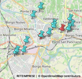 Mappa Via Della Valverde 9 II, 37122 Verona VR, Italia (2.08867)