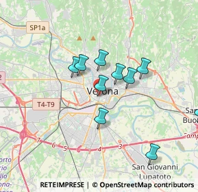 Mappa Via Della Valverde 9 II, 37122 Verona VR, Italia (3.62091)