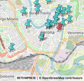 Mappa Via Della Valverde 9 II, 37122 Verona VR, Italia (1.1205)