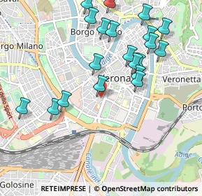 Mappa Via Della Valverde 9 II, 37122 Verona VR, Italia (1.0655)