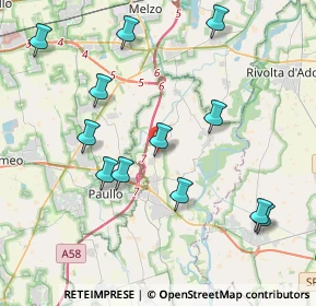 Mappa Via Alberico da Merlino, 26833 Merlino LO, Italia (4.265)