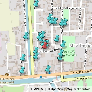 Mappa Via Vittorio Alfieri, 30034 Mira VE, Italia (0.09583)