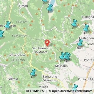 Mappa Via Crosara, 36024 Mossano VI, Italia (3.36231)
