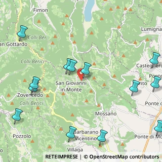Mappa Via Crosara, 36024 Mossano VI, Italia (2.89)