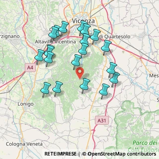 Mappa Via Crosara, 36024 Mossano VI, Italia (7.4315)