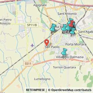 Mappa Via Ardemagni, 28100 Novara NO, Italia (2.22083)