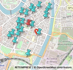Mappa Via Croce Verde, 37122 Verona VR, Italia (0.5385)