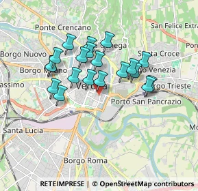 Mappa Via Croce Verde, 37122 Verona VR, Italia (1.4805)