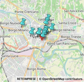 Mappa Via Croce Verde, 37122 Verona VR, Italia (0.90083)