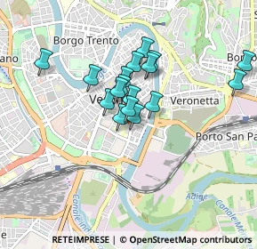 Mappa Via Croce Verde, 37122 Verona VR, Italia (0.65941)