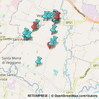 Mappa Via Pelosa, 35030 Veggiano PD, Italia (1.03846)