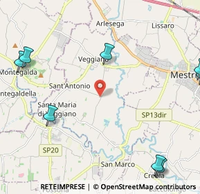 Mappa Via Pelosa, 35030 Veggiano PD, Italia (3.55727)
