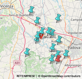 Mappa Via Pelosa, 35030 Veggiano PD, Italia (6.67467)