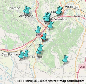 Mappa Via dell' Industria, 36040 Sarego VI, Italia (7.11278)