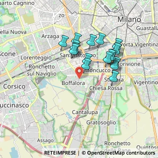 Mappa Via Voltri, 20142 Milano MI, Italia (1.61833)