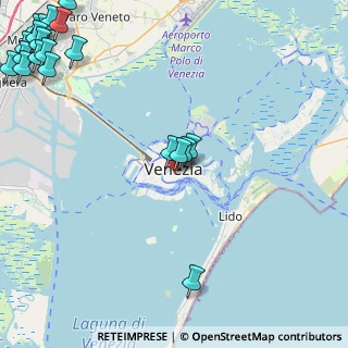 Mappa 30124 Venezia VE, Italia (6.9925)