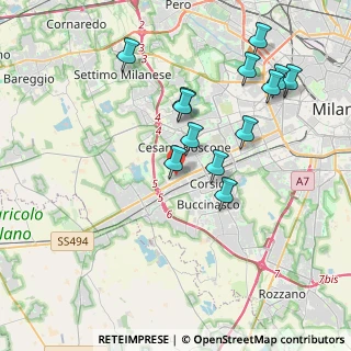 Mappa C.C. Porte di Milano, 20090 Cesano Boscone MI, Italia (3.89846)