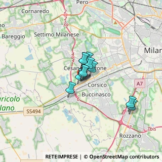 Mappa C.C. Porte di Milano, 20090 Cesano Boscone MI, Italia (1.775)