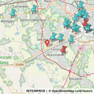 Mappa Centro Commerciale Porte di Milano, 20090 Cesano Boscone MI, Italia (6.3085)