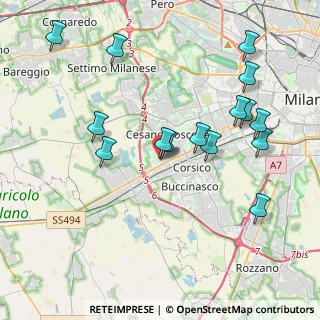 Mappa C.C. Porte di Milano, 20090 Cesano Boscone MI, Italia (4.22267)
