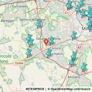 Mappa C.C. Porte di Milano, 20090 Cesano Boscone MI, Italia (6.4705)