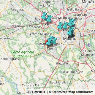 Mappa Centro Commerciale Porte di Milano, 20090 Cesano Boscone MI, Italia (6.94)