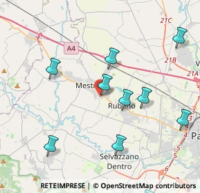 Mappa Via Michelangelo Buonarroti, 35035 Mestrino PD, Italia (5.09182)