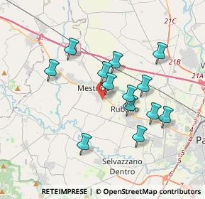 Mappa Via Michelangelo Buonarroti, 35035 Mestrino PD, Italia (3.21)