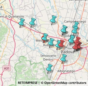 Mappa Via Michelangelo Buonarroti, 35035 Mestrino PD, Italia (8.4725)