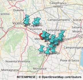 Mappa Via Michelangelo Buonarroti, 35035 Mestrino PD, Italia (10.107)