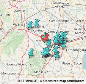 Mappa Via Michelangelo Buonarroti, 35035 Mestrino PD, Italia (10.641)