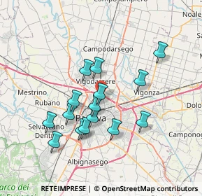 Mappa Via Don Luigi Orione, 35133 Padova PD, Italia (6.30733)