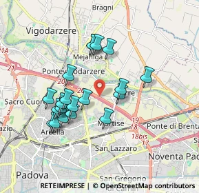 Mappa Via Salvatore Manca, 35129 Padova PD, Italia (1.596)