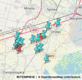 Mappa Via Contarini, 30034 Mira VE, Italia (3.506)