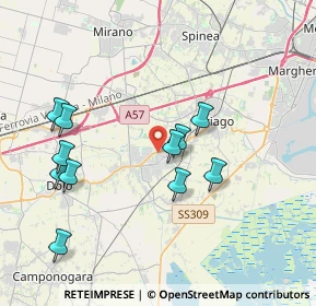 Mappa Via Contarini, 30034 Mira VE, Italia (3.84727)