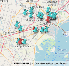 Mappa Via Contarini, 30034 Mira VE, Italia (7.50316)