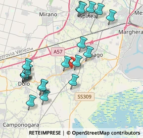 Mappa Via Lanza, 30034 Mira VE, Italia (4.4715)