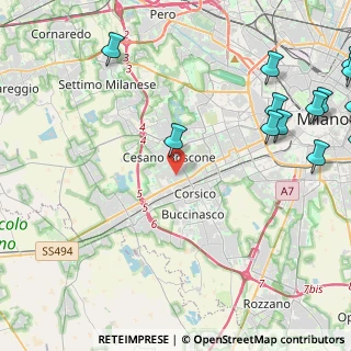 Mappa Via Carlo Goldoni, 20090 Cesano Boscone MI, Italia (6.60923)