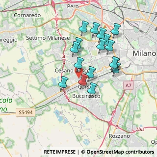 Mappa Via Carlo Goldoni, 20090 Cesano Boscone MI, Italia (3.25588)